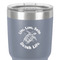 Sea Turtles 30 oz Stainless Steel Ringneck Tumbler - Grey - Close Up