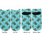 Sea Turtles Adult Ankle Socks - Double Pair - Front and Back - Apvl