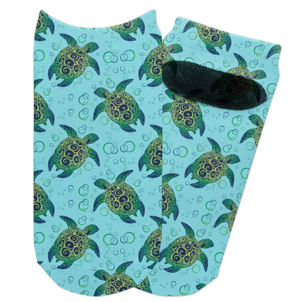 Custom Sea Turtles Adult Ankle Socks