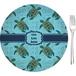 Sea Turtles Glass Appetizer / Dessert Plate 8" (Personalized)