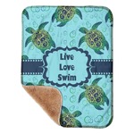 Sea Turtles Sherpa Baby Blanket - 30" x 40"