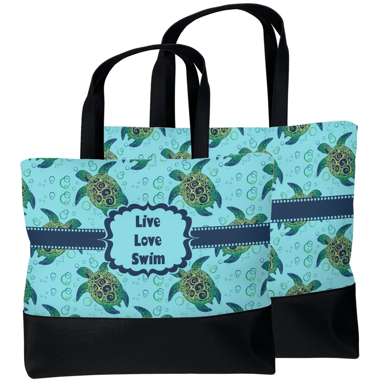 Sea Turtles Beach Tote Bag (Personalized) - YouCustomizeIt