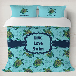 Sea Turtles Duvet Cover Set - King (Personalized)