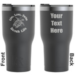 Sea Turtles RTIC Tumbler - Black - Engraved Front & Back (Personalized)