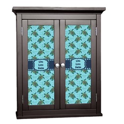 Sea Turtles Cabinet Decal - XLarge (Personalized)