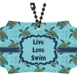 Sea Turtles Rear View Mirror Ornament (Personalized)