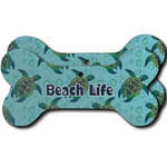 Sea Turtles Ceramic Dog Ornament - Front & Back