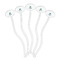 Sea Turtles Clear Plastic 7" Stir Stick - Oval - Fan