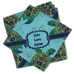 Sea Turtles Cloth Cocktail Napkins - Set of 4