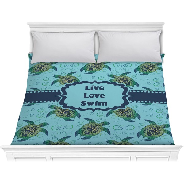 Custom Sea Turtles Comforter - King (Personalized)