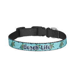 Sea Turtles Dog Collar - Small (Personalized)