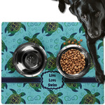 Sea Turtles Dog Food Mat - Large