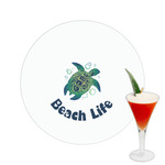 Sea Turtles Printed Drink Topper -  2.5"