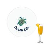 Sea Turtles Printed Drink Topper - 2.15"