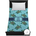 Sea Turtles Duvet Cover - Twin XL (Personalized)