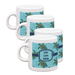 Sea Turtles Single Shot Espresso Cups - Set of 4