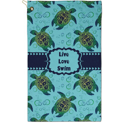 Sea Turtles Golf Towel - Poly-Cotton Blend - Small
