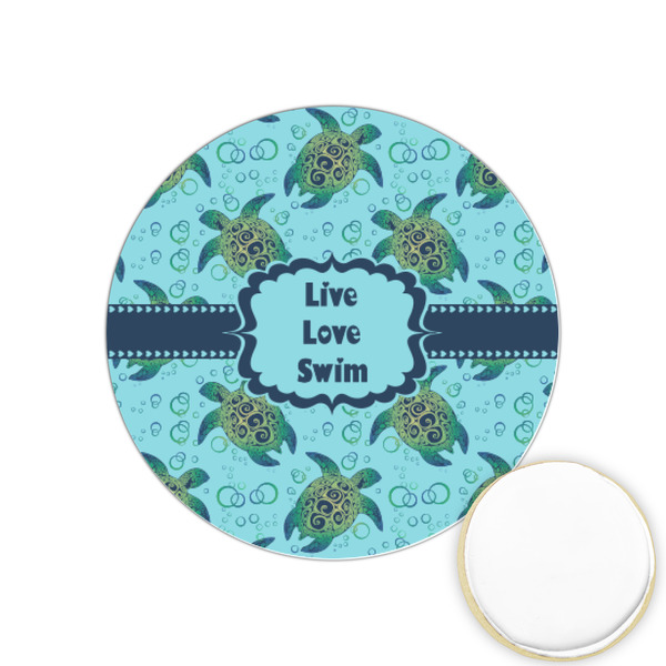 Custom Sea Turtles Printed Cookie Topper - 1.25"