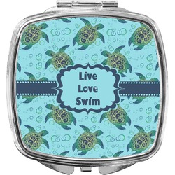 Sea Turtles Compact Makeup Mirror (Personalized)