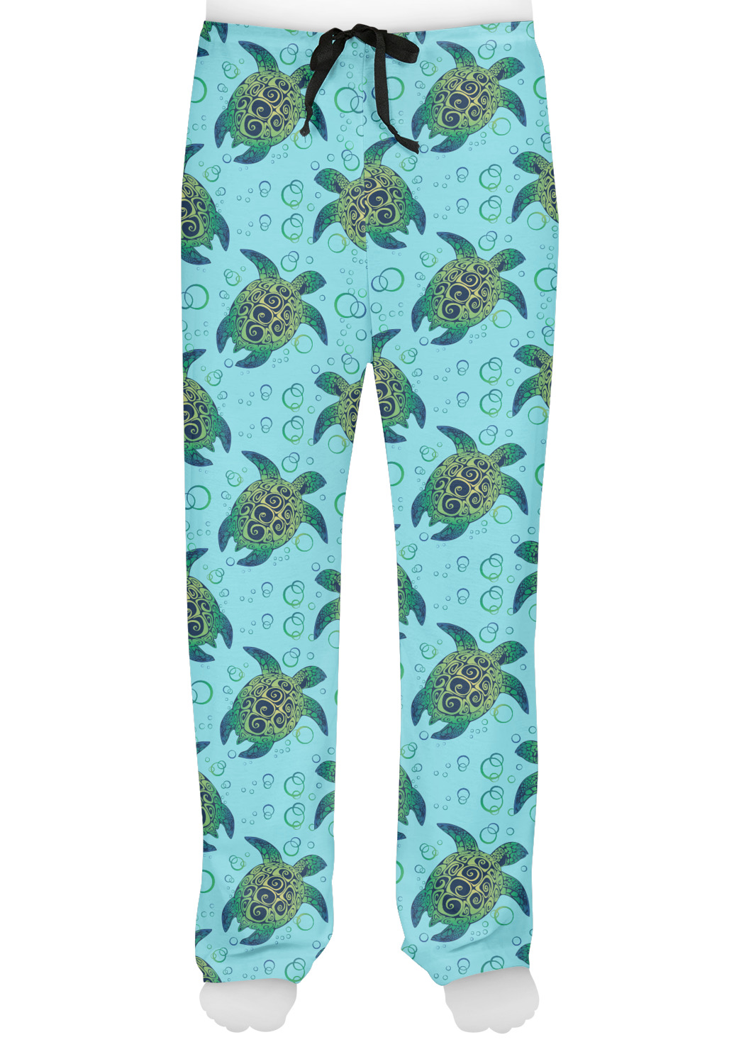 Sea Turtles Mens Pajama Pants - 2XL (Personalized) - YouCustomizeIt