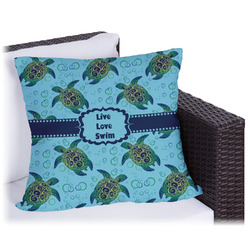 Sea Turtles Outdoor Pillow - 18" (Personalized)