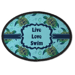 Sea Turtles Iron On Oval Patch