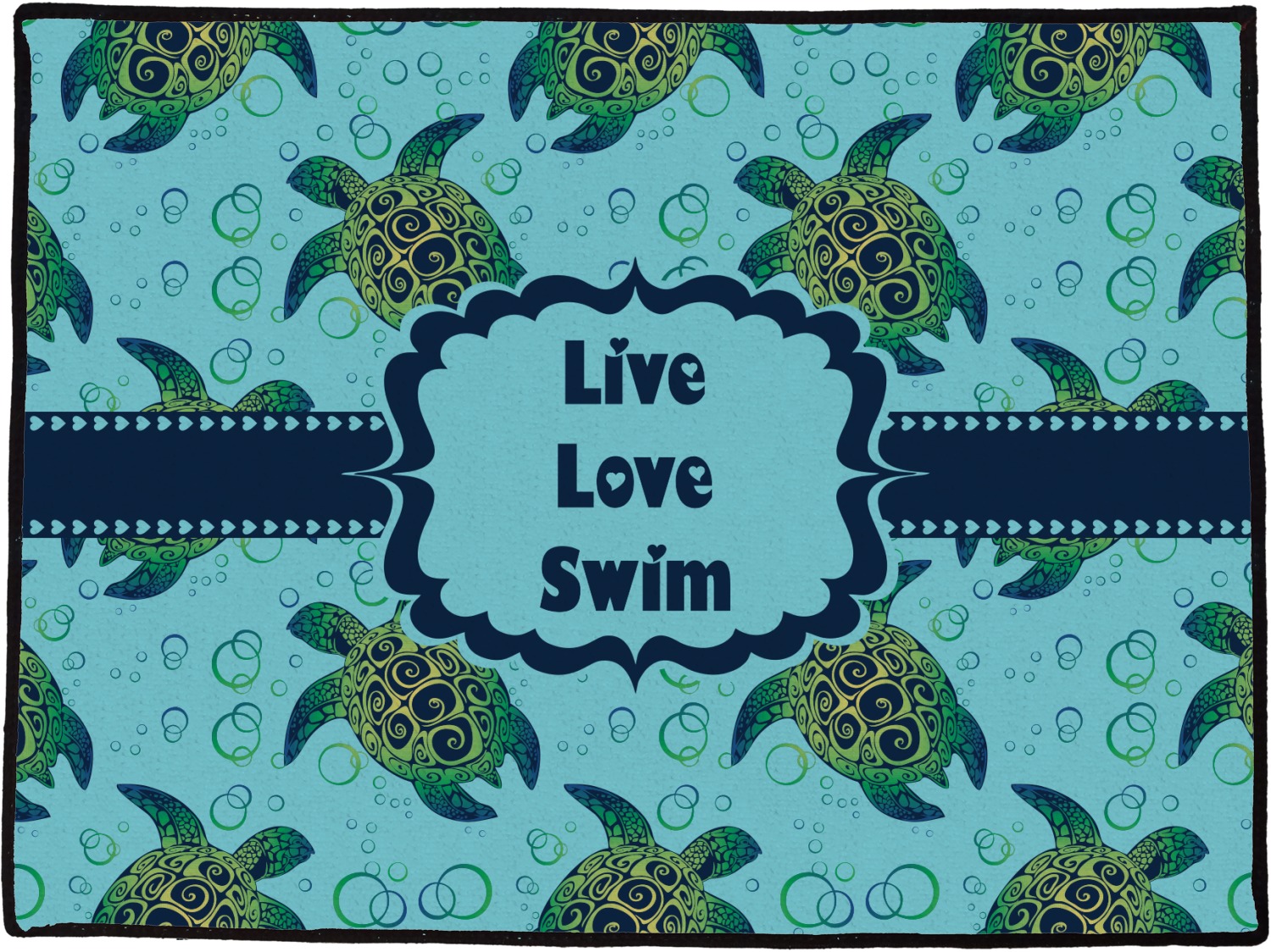 Sea Turtles Door Mat Personalized Youcustomizeit