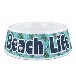 Sea Turtles Plastic Dog Bowl