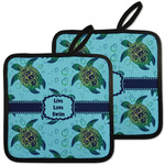 Sea Turtles Pot Holders - Set of 2