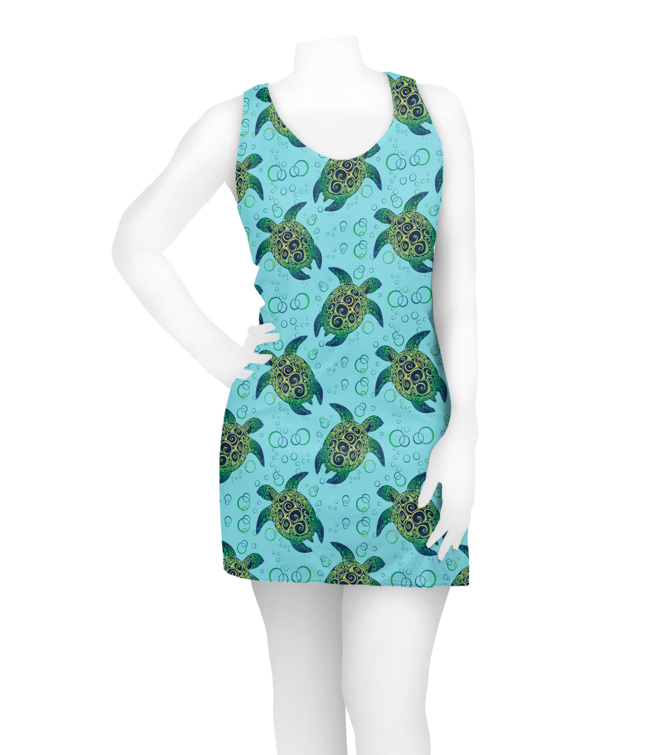 Sea Turtles Racerback Dress (Personalized) - YouCustomizeIt