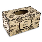 Sea Turtles Wood Tissue Box Cover - Rectangle