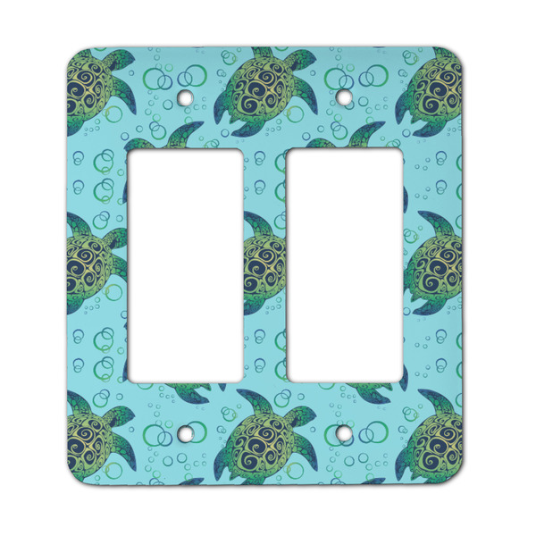 Custom Sea Turtles Rocker Style Light Switch Cover - Two Switch