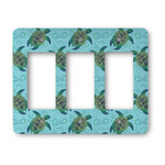 Sea Turtles Rocker Style Light Switch Cover - Three Switch