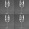 Sea Turtles Set of Four Personalized Wineglasses (Approval)