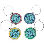 Sea Turtles Wine Charms (Set of 4) (Personalized)
