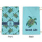 Sea Turtles Small Laundry Bag - Front & Back View