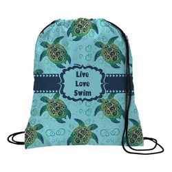 Sea Turtles Drawstring Backpack - Medium (Personalized)