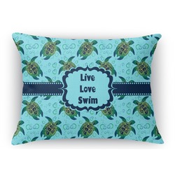 Sea Turtles Rectangular Throw Pillow Case (Personalized)