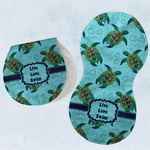 Sea Turtles Burp Pads - Velour - Set of 2