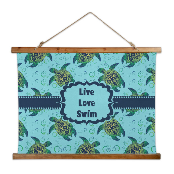 Custom Sea Turtles Wall Hanging Tapestry - Wide