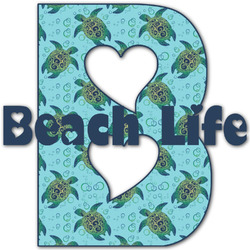 Sea Turtles Name & Initial Decal - Custom Sized