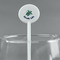 Sea Turtles White Plastic 5.5" Stir Stick - Round - Main