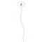 Sea Turtles White Plastic 7" Stir Stick - Oval - Single Stick