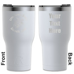 Sea Turtles RTIC Tumbler - White - Engraved Front & Back