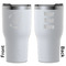 Sea Turtles White RTIC Tumbler - Front and Back