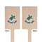 Sea Turtles Wooden 6.25" Stir Stick - Rectangular - Double Sided - Front & Back