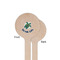 Sea Turtles Wooden 6" Stir Stick - Round - Single Sided - Front & Back