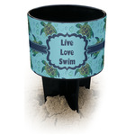 Sea Turtles Black Beach Spiker Drink Holder (Personalized)