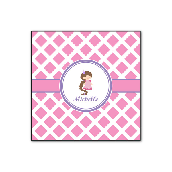 Custom Diamond Print w/Princess Wood Print - 12x12 (Personalized)