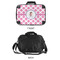 Diamond Print w/Princess 15" Hard Shell Briefcase - APPROVAL